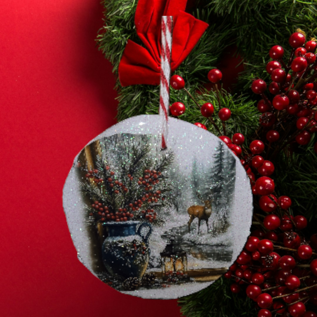 A vintage Christmas Deer