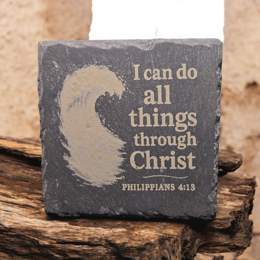 Bible verses slate Coasters